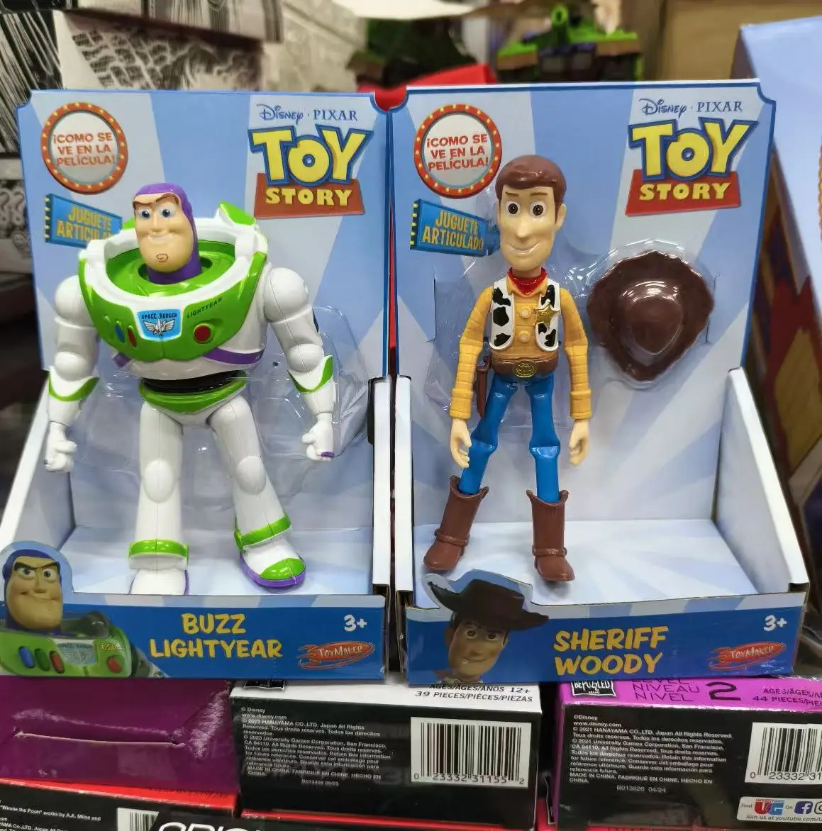 Figura de dibujos animados Toy Story 3 Buzz Lightyear Woody, modelo de juguete de escritorio, adorno, muñeca para niños, coleccionables, regalo sorpresa de vacaciones