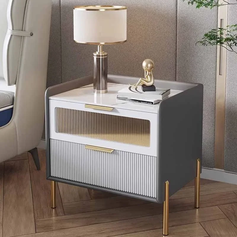 

Bedside Storage Women Night Table Modern Bedroom Minimalist White Nightstands Drawers Wooden Mesitas De Noche Furniture Bedroom