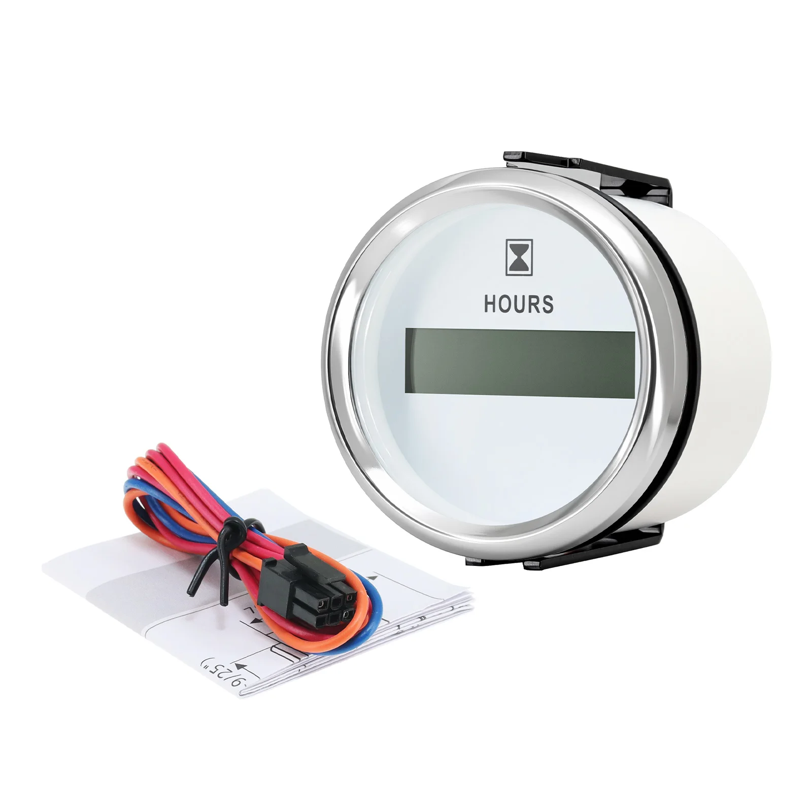 52mm Digital LCD Hour Meter Hourmeters For Marine Boat Yacht Car Vehicle Clock Gauge Auto Accessories 9-32V LCD Display Gauge