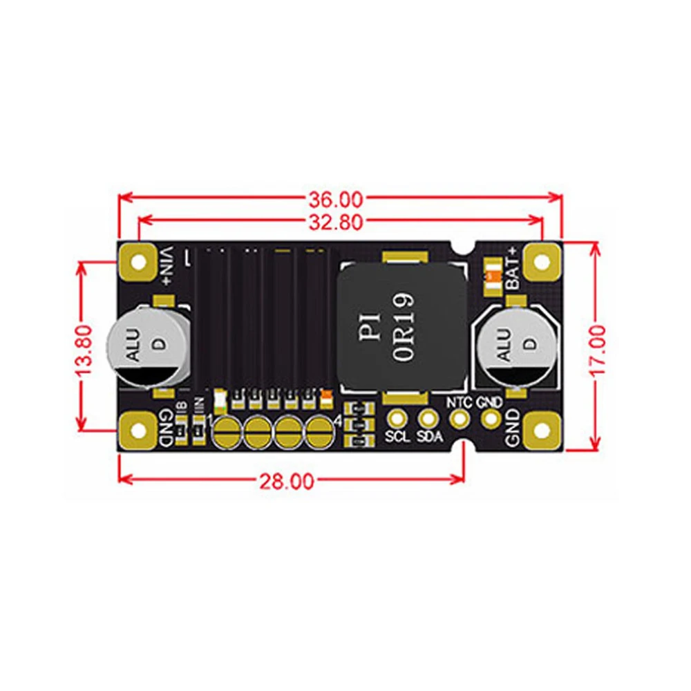 3A 40W Li-polymer Battery Charger Module 5-26V Input Adjustable Current Multi-protection for 1-4S 2S 3S 4S Lithium Pack