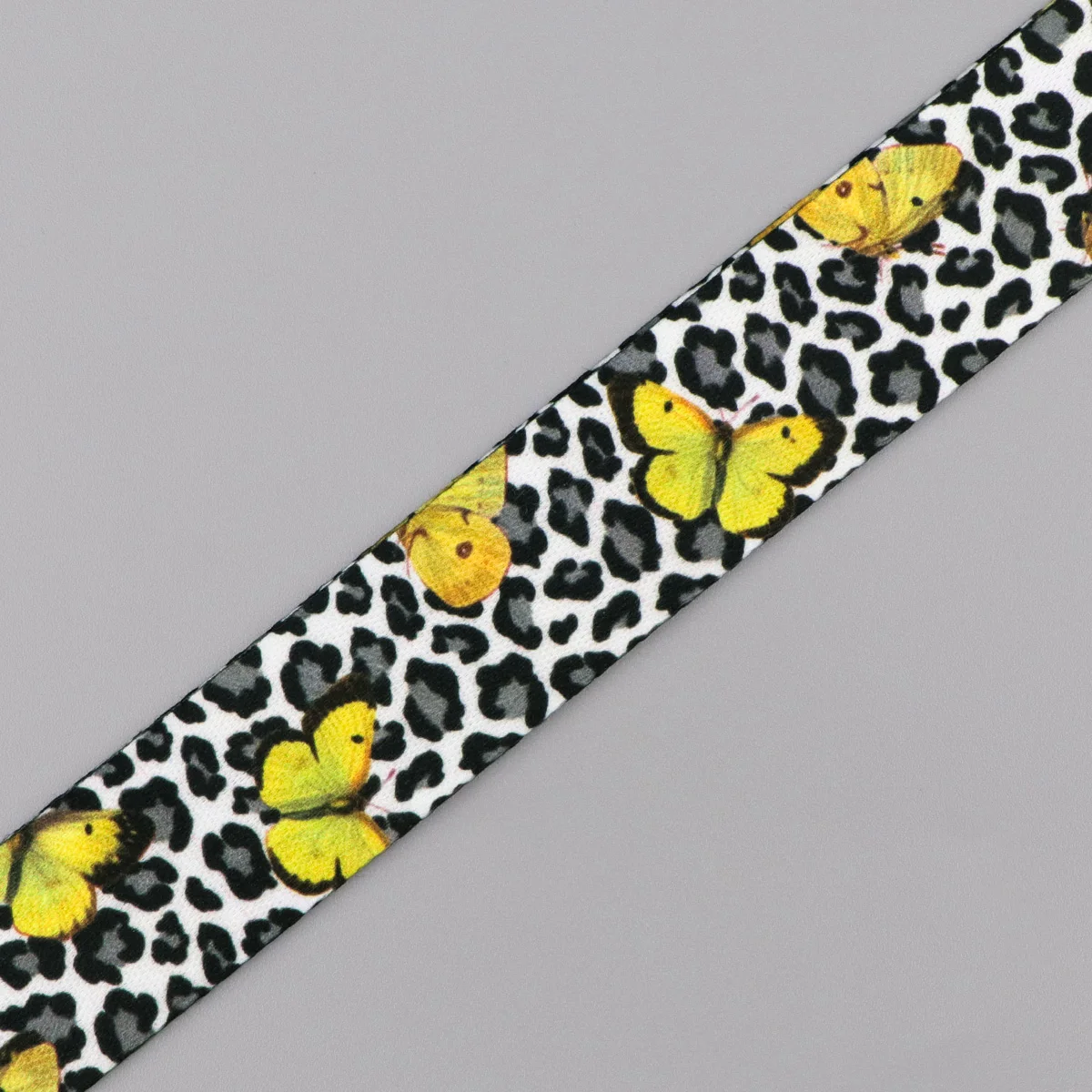 Butterfly Love Leopard Print Lanyard Neck Strap Keychain Card Cover Badge Holder Mobile Phone Hang Rope Keyring Accessories Gift
