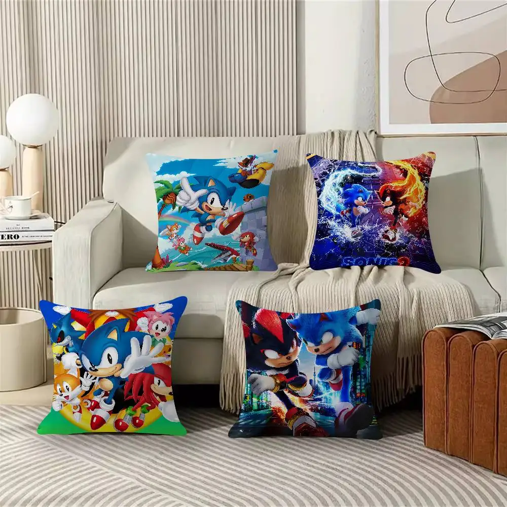 Game Sonic The-Hedgehog Pillow Dust Cover Bedroom Kids Party Decoration Pillowcase Birthday Children Gift
