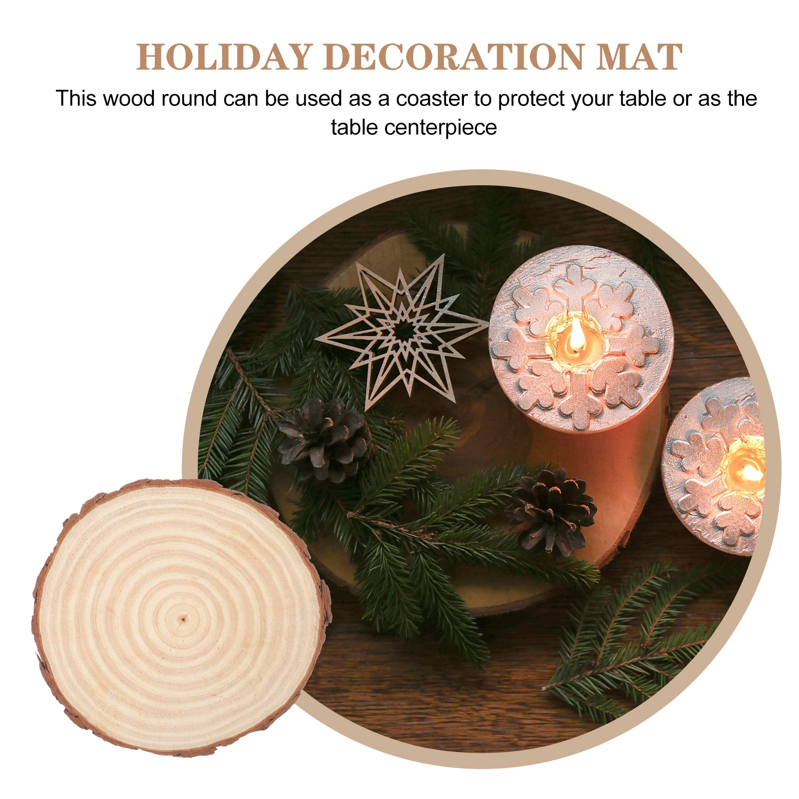 

Unfinished Wooden 20 25cm Diameter 2cm Thick Centerpiece Decor Smooth DIY Wood Circle Centerpiece Decor Craft Project