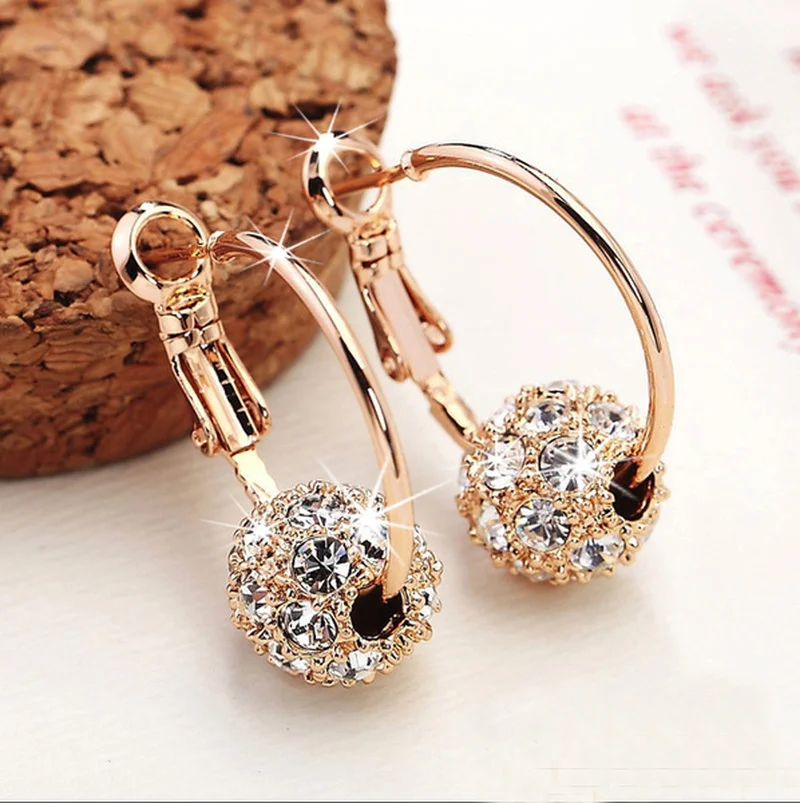 Fashion Trend Earrings Zircon Pendant Earrings Shiny Earrings for Women\'s Wedding Betrothal Bride Jewelry Birthday Gift