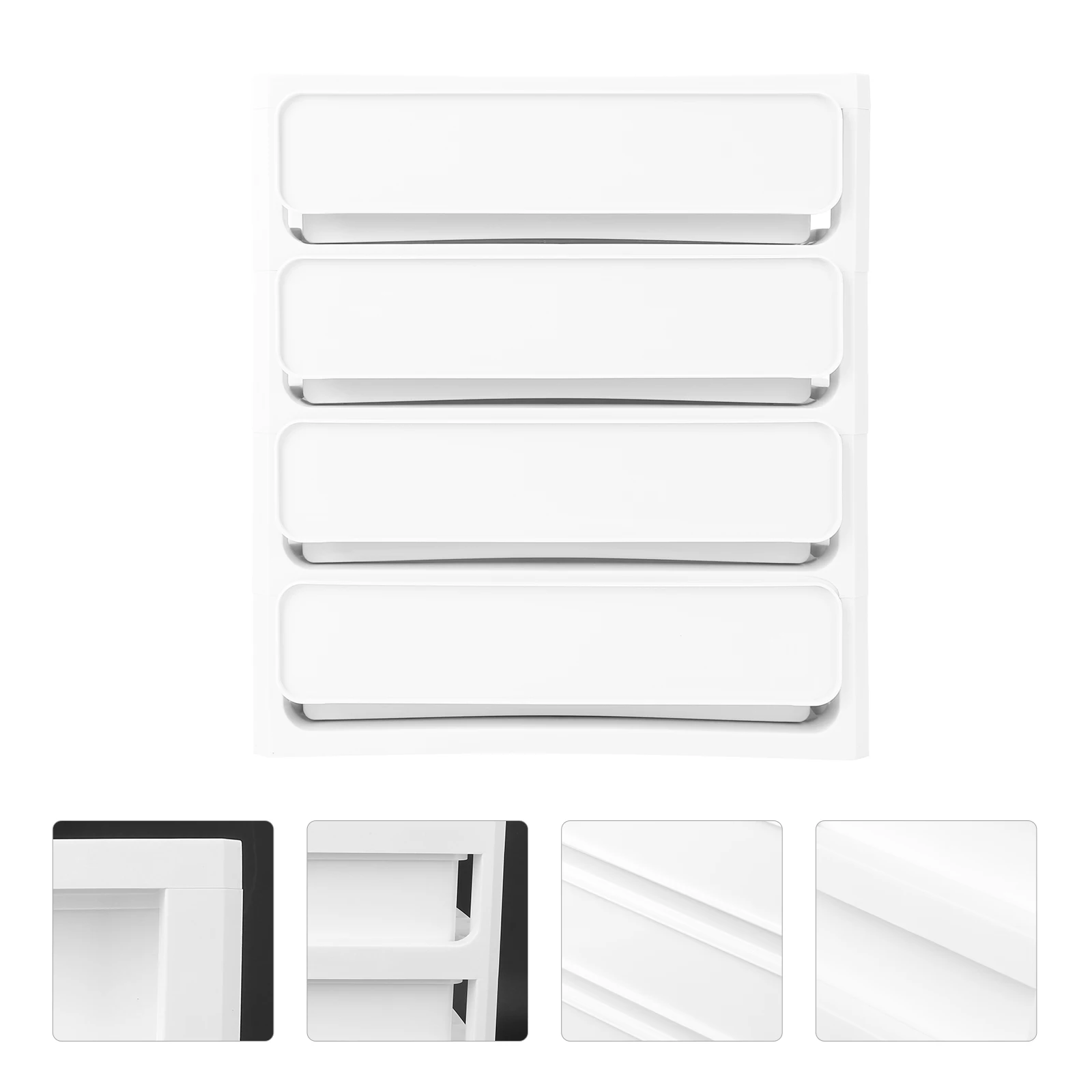 

Premium PP Material Desktop Storage Box White Easy Clean Multi Layer ganizer For Cosmetics Students Workers Drawer