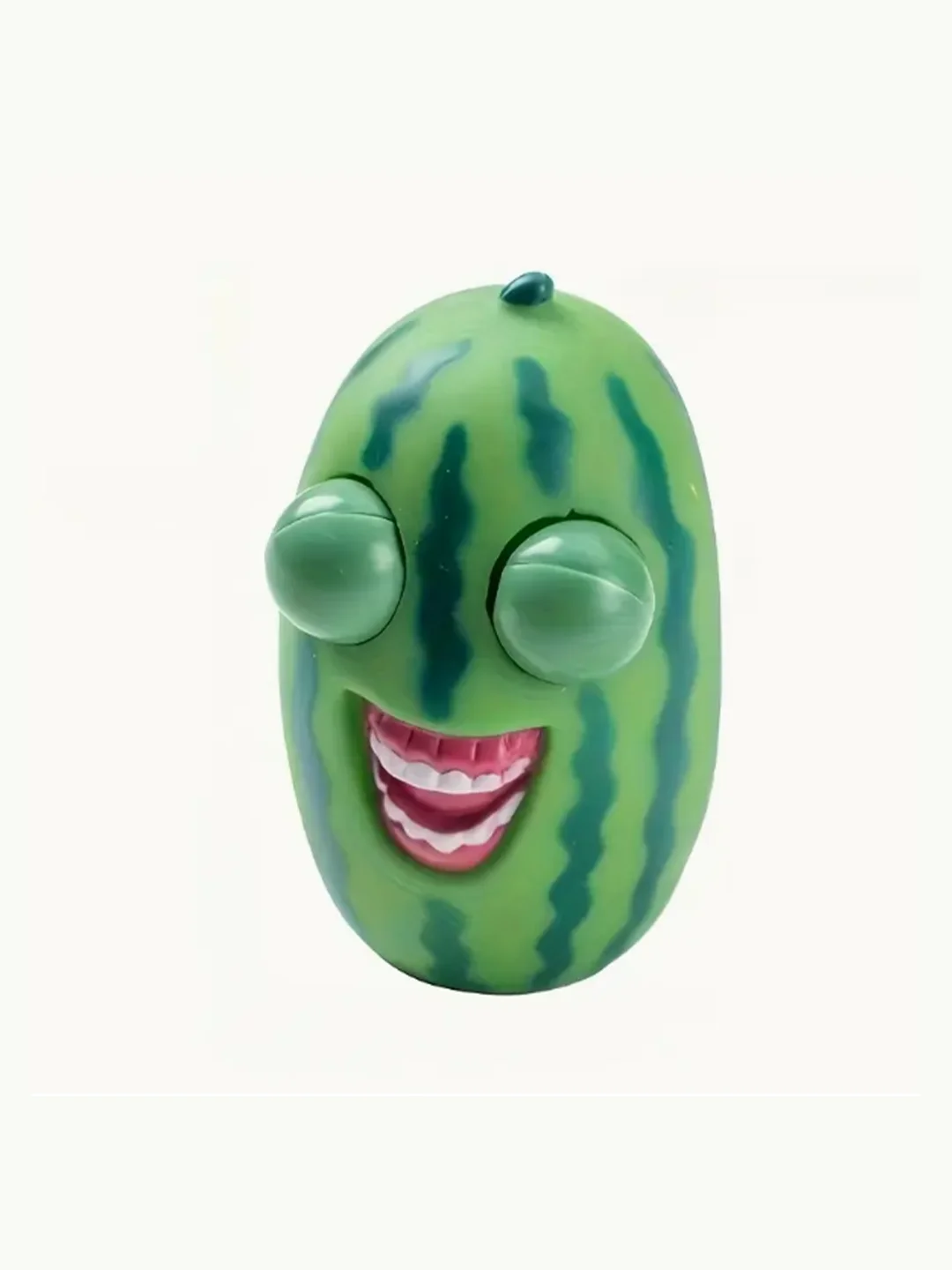 Aereo 2D, Ridere Fuori Forte Divertente Occhio Rimbalzante Anguria Rilassamento Giocattolo Antistress - Gomma Resistente, Verde, Stile Classico, Nove