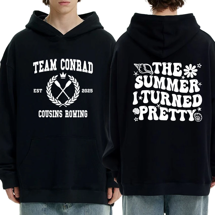 

Harajuku Fashion The Summer I Turned Pretty Double Sided printed Hoodies New Unisex Fleece Sweatshirt Men women Fleece pullover