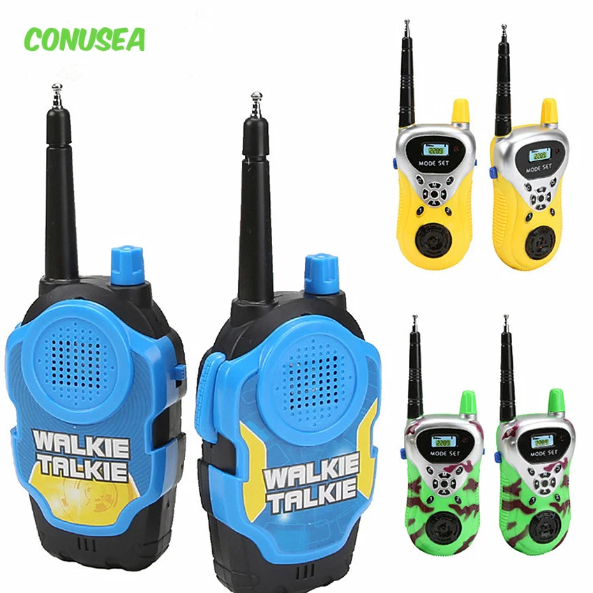 2 Pieces 50M Toy Walkie Talkies Mini Portable Kids Electronic Handheld Two-Way Radio Children Outdoor Interphone Toy For Kids