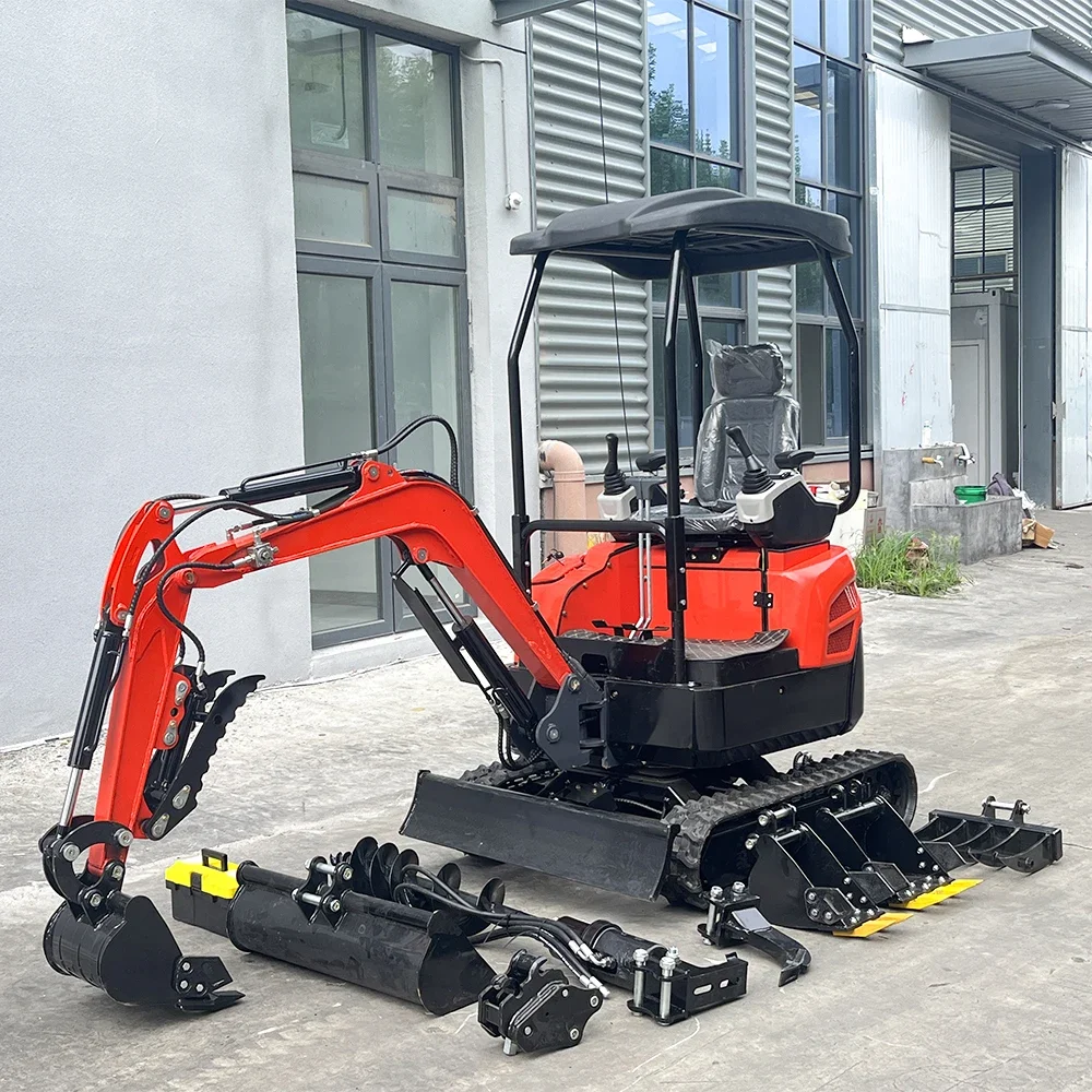 Kubota Engine digger Price 1 Ton 2 Ton mini bucket caterpillar excavator 3.5 Ton for Sale