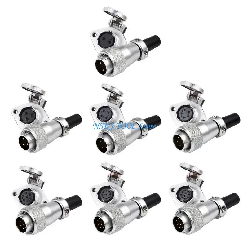 

L8RC Male Plug set Waterproof Plug Aviation Connector set for Secure Installations