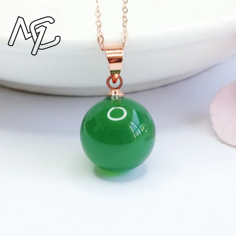 S925 Silver Natural Real Jade Green Jade Marrow Pendant Jadeite Necklace Jewelry Charm Designer Luxury Vintage Lucky Gift