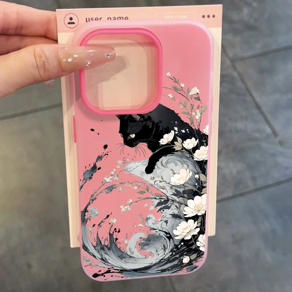Für Samsung Galaxy S21 S26 S25 S24 S23 S22 Ultra Plus FE Hülle Künstlerische Wellen-Katzen-Abdeckung Für A37 A36 A54 A55 A56 Staubdichte Hülle – Detail 7