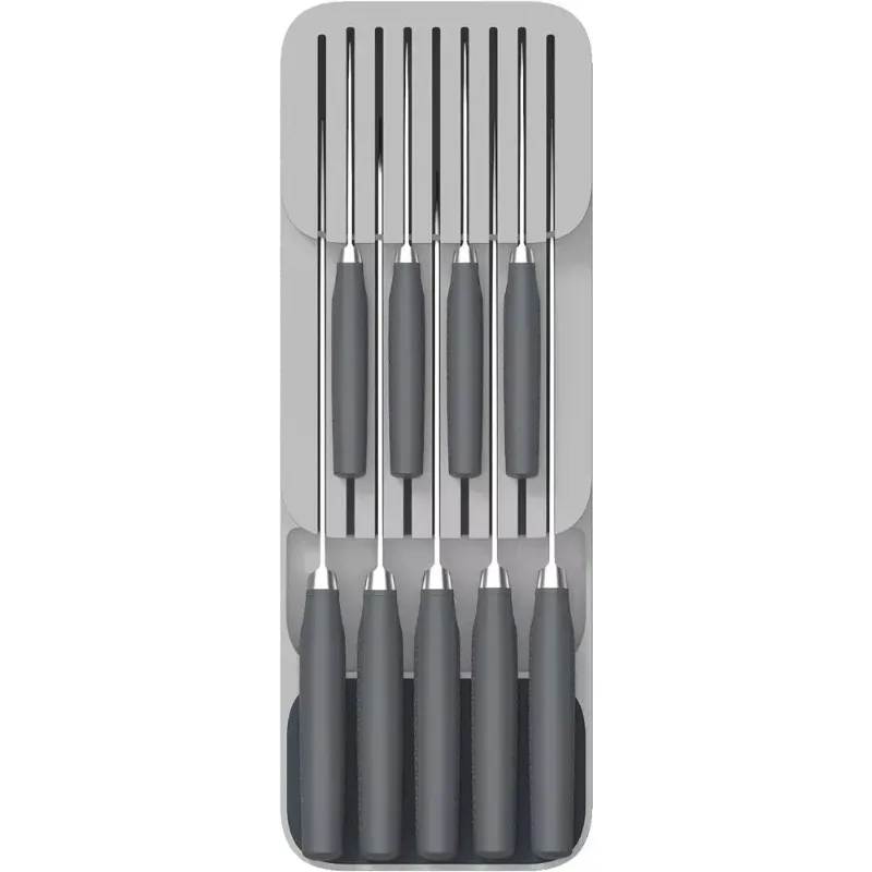 

1pc Knife Organizer Kitchen Drawer Cutlery Storage Tray Knife Holder Tableware Organizer Container For Knives Block Rack