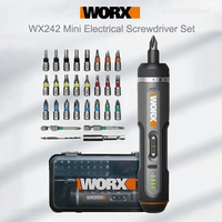 Electrical Screwdriver Set Worx 4V WX242 Smart Cordless Electric Screwdrivers USB Rechargeable Power Drill Home Repair Tools Kit