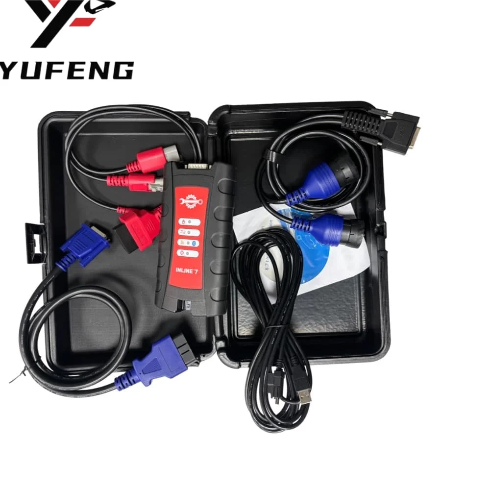 High Quality Inline 7 Data Link Adapter for Excavator Diagnostics Insite 9.0 Software Stocked Repair Tool for Cummins
