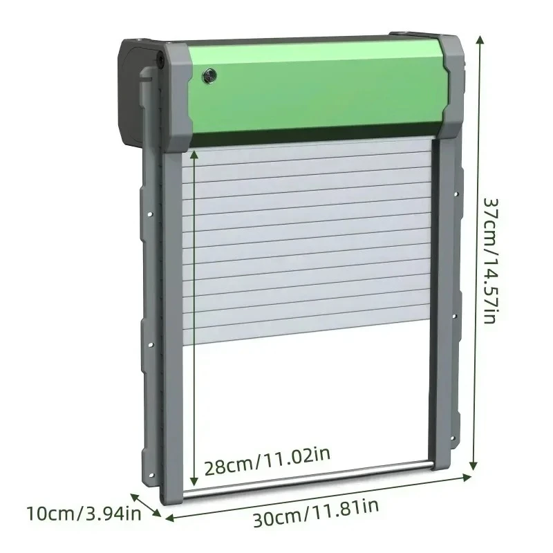 Solar Aluminum Alloy Rooster Door Automatic Rooster Door with Timer / Light Sensor / Remote Control / Manual Mode