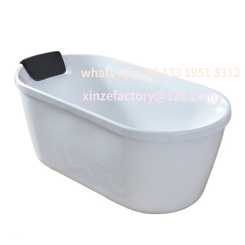 

Customizable Simple Bathroom Acrylic Bathtub Insulation Small Cylinder Independent Mobile Household Bathtub Princess Cylinder