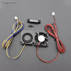 3D Printer Fan 4010 5015 Fan DC 12V 24V Black Plastic Extruder Cooling Fan for Ender 3 V2/ Ender 3/ Ender 3 Pro/ CR10 3D Printer
