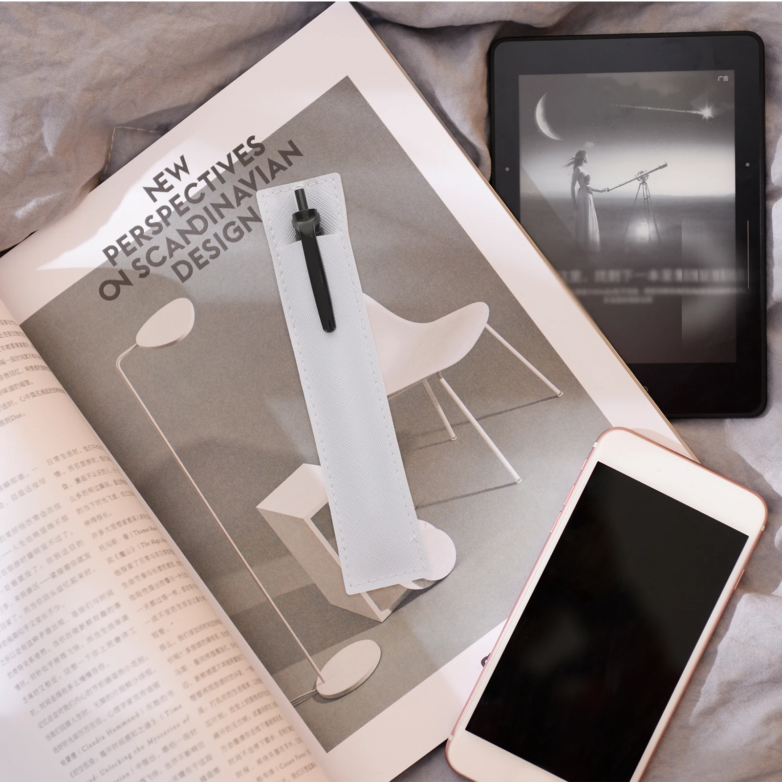 

12Pcs Single Pen Holder Sleeve Pouch for Fountain Ballpoint Pen Protective Case Compact Lightweight Stationery Accessory