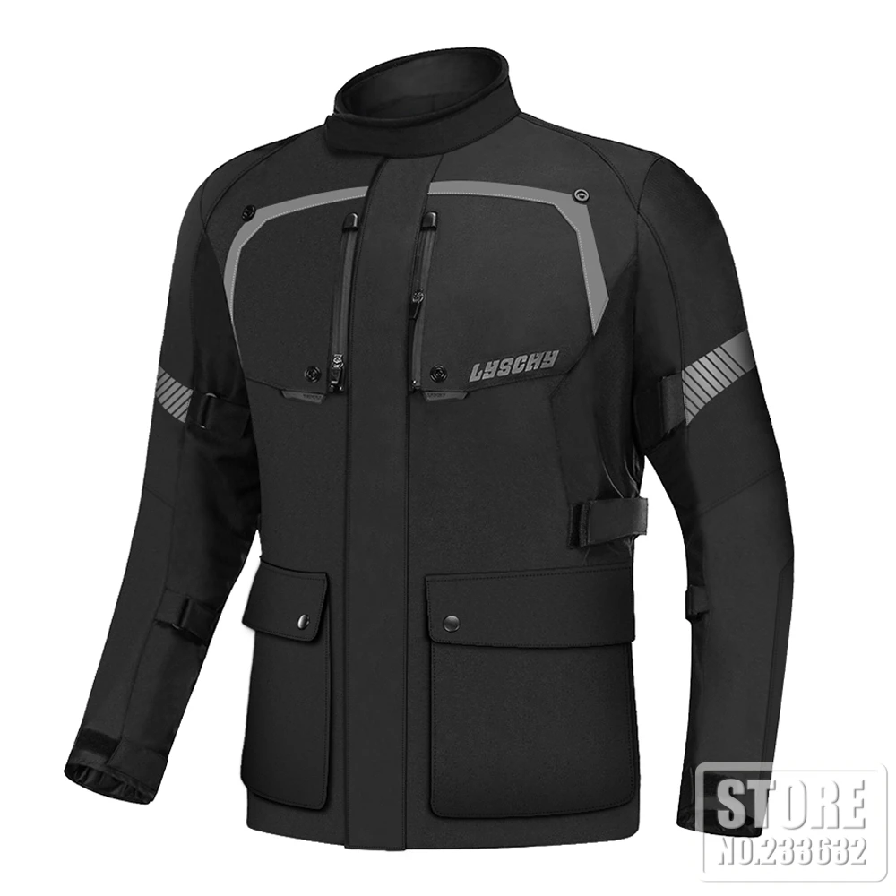 LYSCHY Motorjas Broek Pak Koudbestendig Waterdicht Winter Heren Motorrijden Moto Jas Beschermende uitrusting Armor Kleding