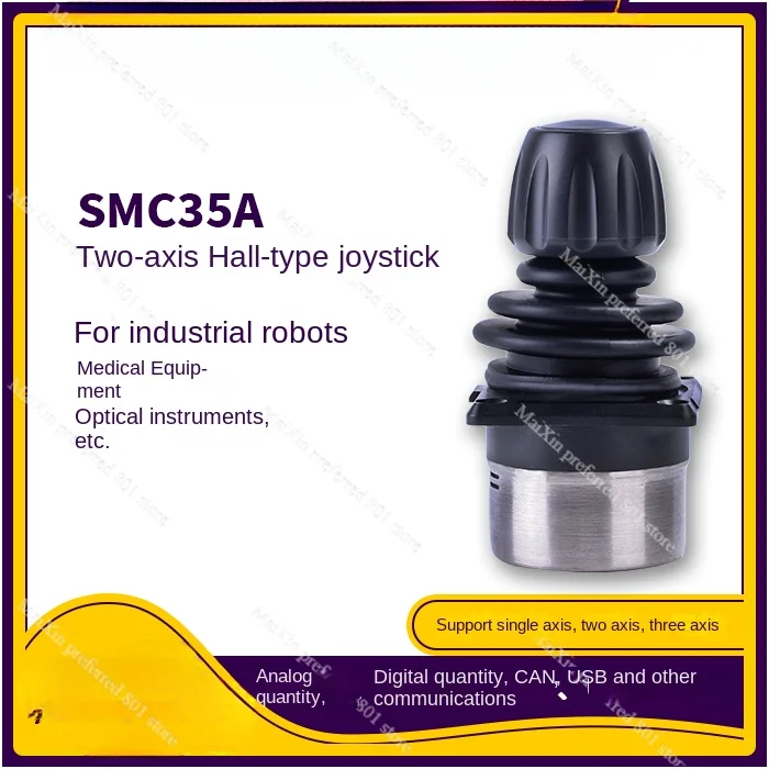 

Machine Vision Joystick, Two-axis Rocker SMC35A Industrial Joystick, Linear Hall Joystick