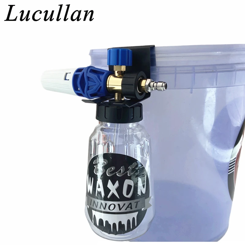 Lucullan Stainless Steel Foam Cannon Organizer  Special Hook Supports Sprayer Washer at The Edge of Bucket