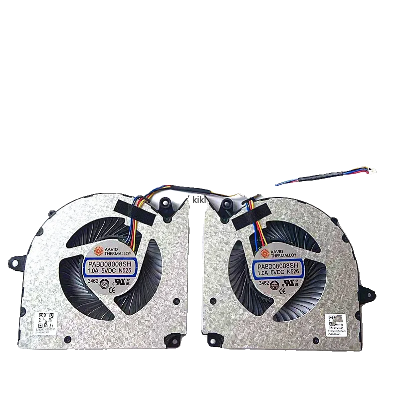 CPU GPU Cooling Fan PABD08008SH N525 N526 Replacement for MSI Creator M16 HX C14V C14VEG MS-15P2 MS-17T2 (with RTX 4050)
