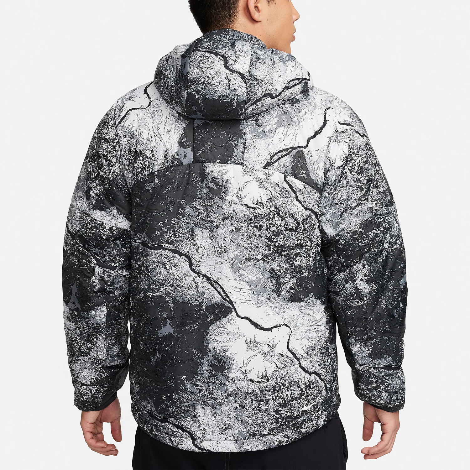Nike genuine New Men's Outdoor Water Resistant Warm Hooded Jacket FN7114-060