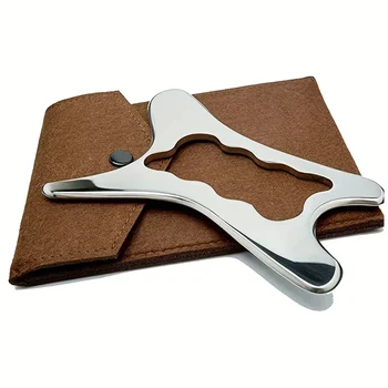 Stainless Steel Gua Sha Massage Tools Scraping Knife Massager for Relaxing Soft Tissue…