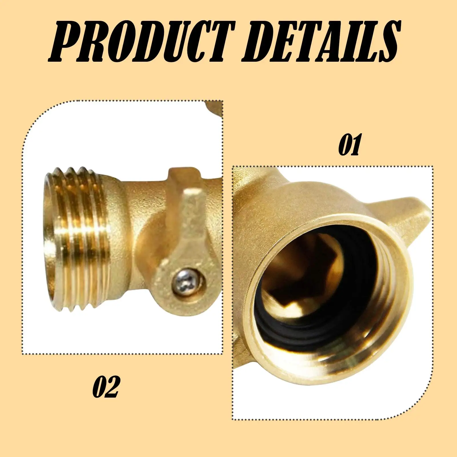 90 Degree Hose Elbow Outdoor Faucets Residential 3/4