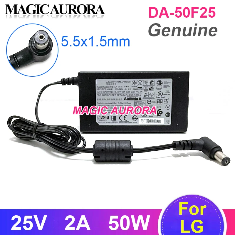 

Original DA-50F25 25V 2A 50W AC Adapter Charger For LG LAS750M LAS855M NB4530A NB5530 NB5540 NB3730A SJ8 SOUND BAR Power Supply