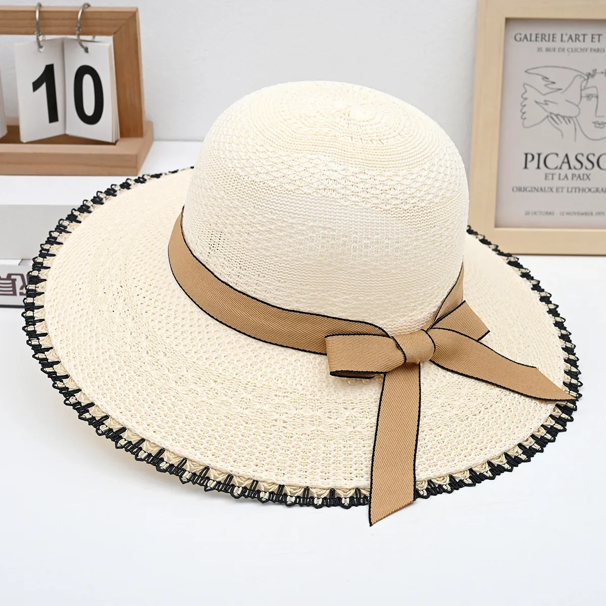 Новое поступление лета, модная женская соломенная шляпа, пляжная шляпа от солнца с защитой от ультрафиолета