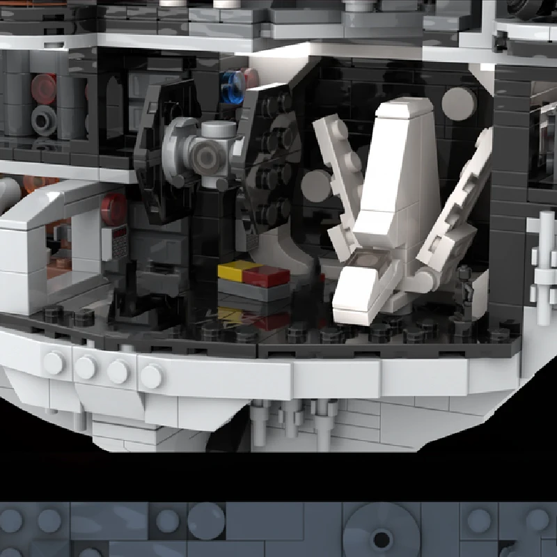 1358 PCS Star Fighting Small - Scale Cosmic Fortress MOC Customize Modular Building Block Technology DIY Boys Toy Christmas Gift