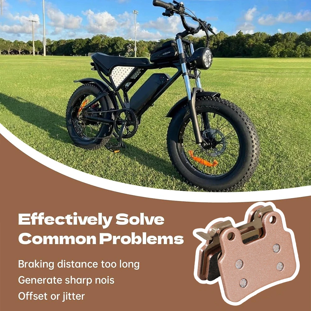 

Ridstar Q20 Electric Bike Disc Brake Pads High Performance Ebike Brake Pad Set Compatible with XD-KLBS-DOT4 Hydraulic Brakes