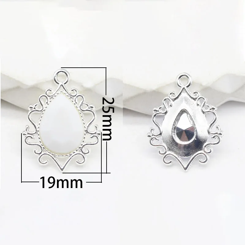 New Silver Alloy DIY Clothing Sewing Rhinestone Handicrafts Little Girl Hair Accessories Necklace with Holes Sewing Supplies