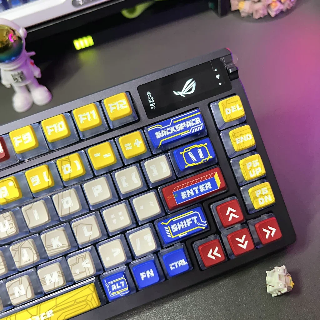 

Four-sided pudding keycaps PBT thermal sublimation ASA highly adaptable ATK Wooting keycaps