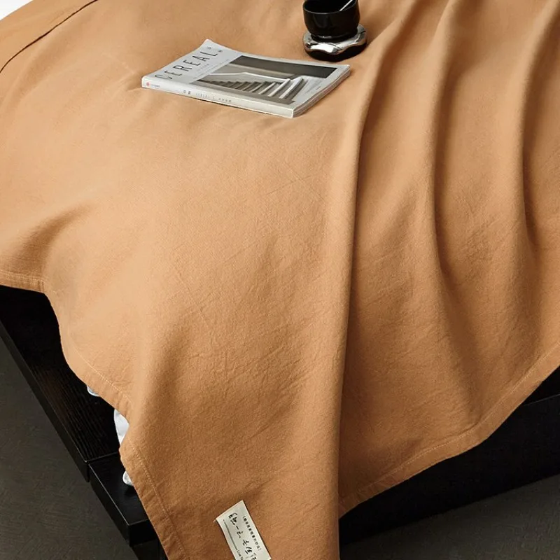 New Lightweight Cotton‑Linen Cover Blanket, Cooling Nap Blanket, Portable Air‑Condition Towel Blanket for Home Office