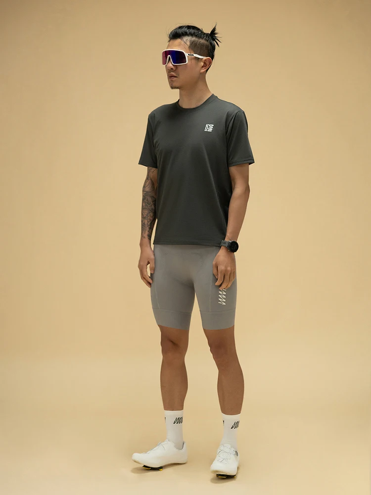 

GIIKOM Cycling T-irt ort Sve 3 kets Qui Dry Sun Protection Casual Commuting Moisture ng round Ne ex