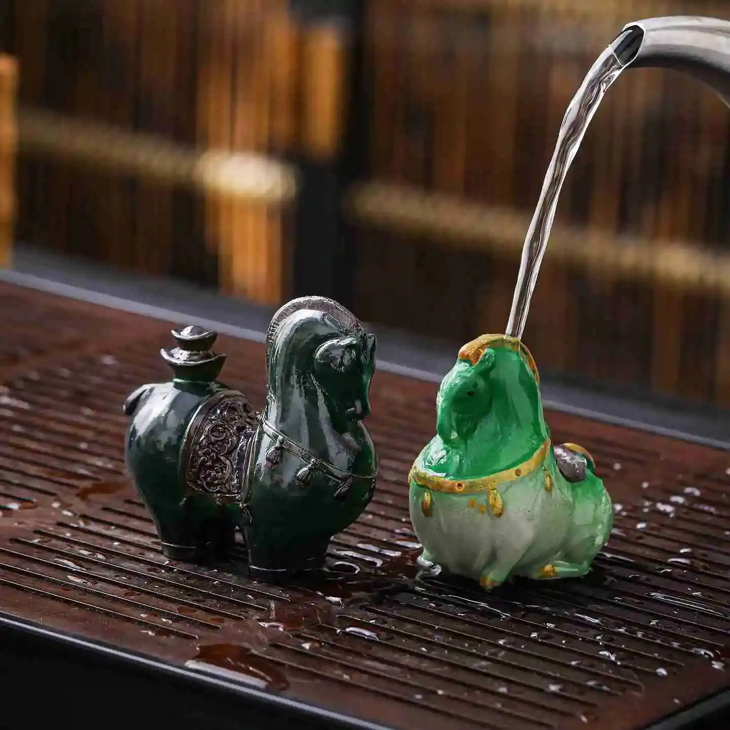 Color-Changing Resin Tea Pet Tea Table Tea Play Home Decoration Чаепитие