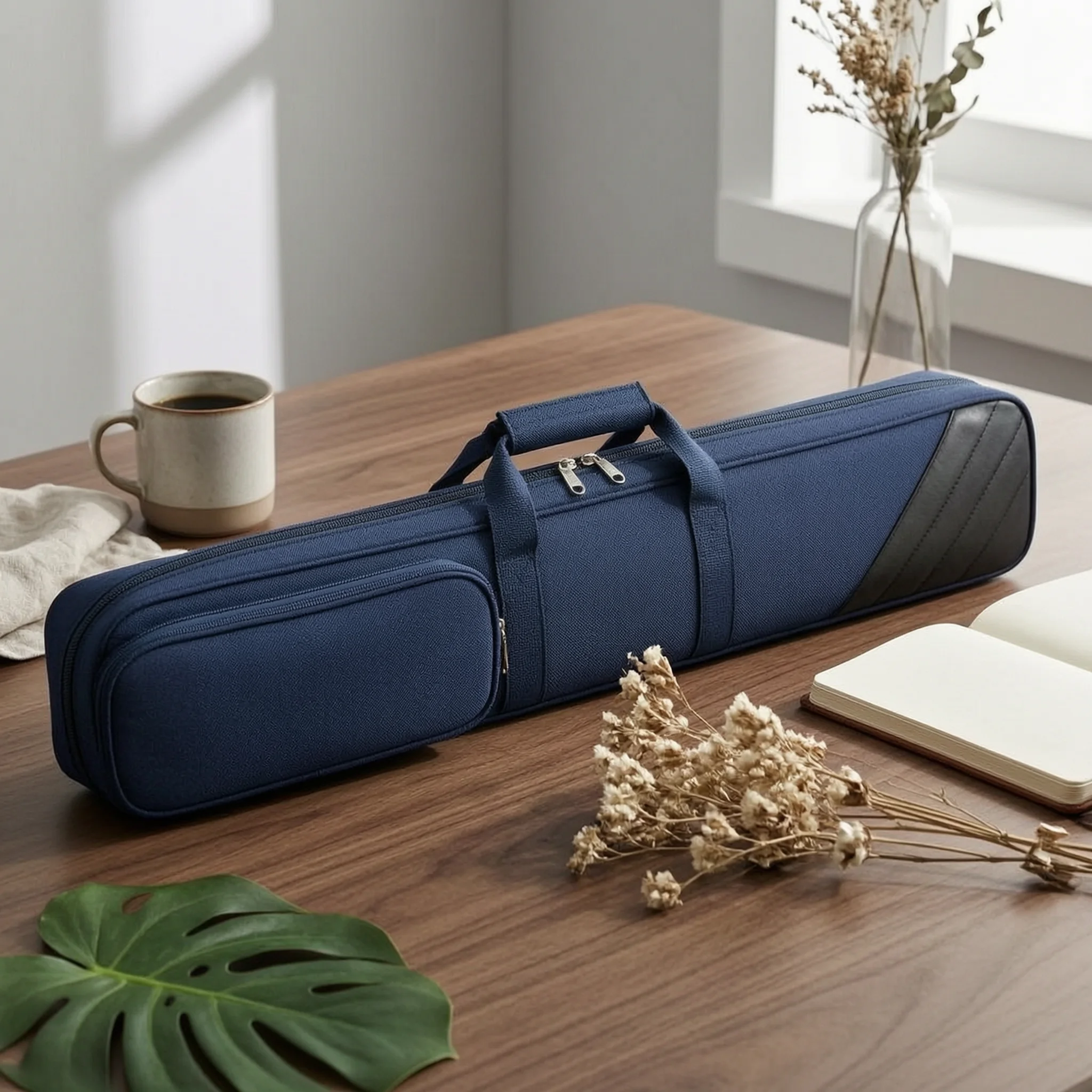 Billiard Cue Carrying Case Thickened Oxford Cloth Billiard Cue Case Game Gear Storage Flannel Flannel Interior Zippered Pocket