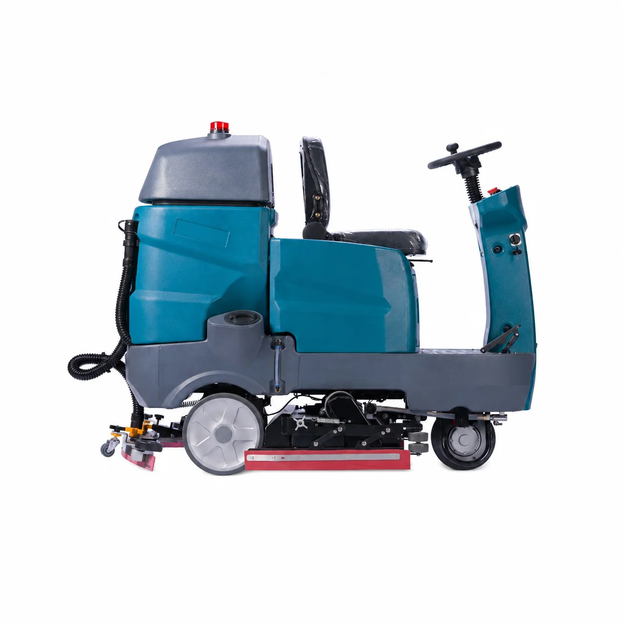 Zoyon ZY-D8G Ride-On Floor Scrubber Roller Brush Low Noise 68dB Battery Included for Factory Logistics Mall