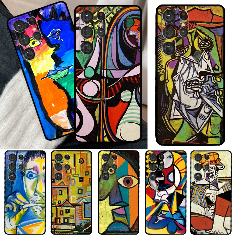 Picasso Abstract Art Painting For Samsung Galaxy S23 S22 Ultra S21 S20 FE S8 S9 S10 Note 10 Plus Note 20 Ultra Phone Case