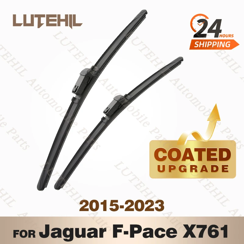 

LUTEHIL's Silicone Front Wiper Set For Jaguar F-Pace X761 2015 - 2023 2016 2017 2018 2019 coated windshield wiper blade 26"+19"