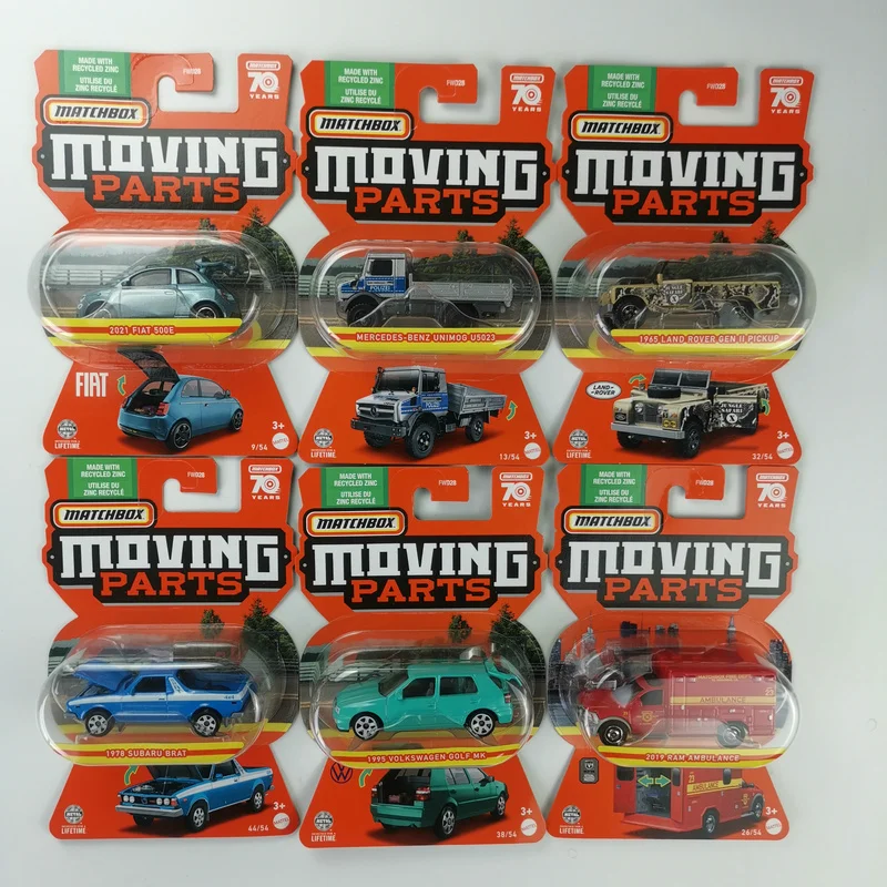 

2023 MATCHBOX Moving Parts 1:64 divco Ford F-100 PORSCHE 911 Morris M4 MR2 Door Openable Metal Diecast Model Car Collection Toys