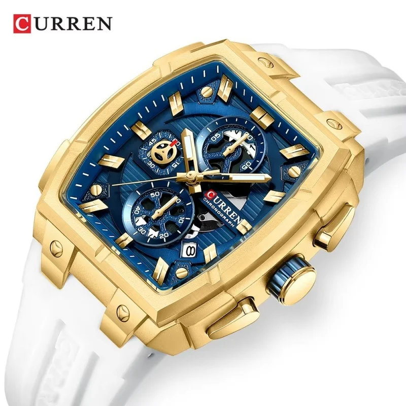 CURREN 8488 Fashion Luxury Watch Waterproof Chronograph Night Light Calendar Men's Watch Quartz Sports Men's Watch reloj hombre