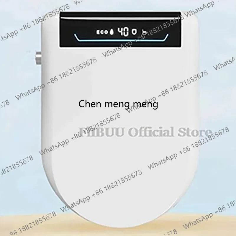 Smart Bidet Toilet Seat Cover with Wireless Remote Multiple Spray Modes Heated Seat Warm Water Air Dryer Toilet Lid Elongated