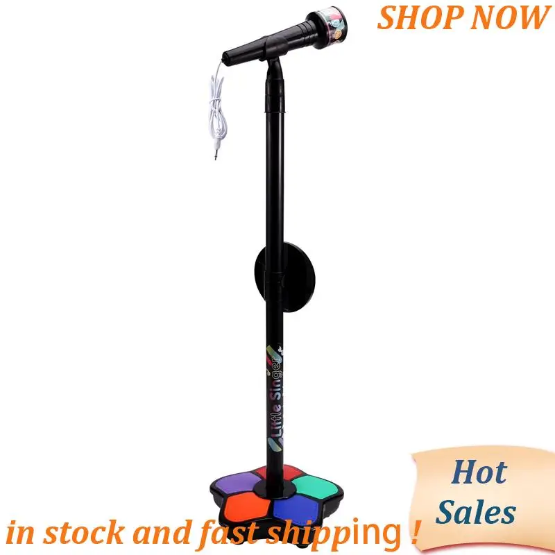 

ABVB-детский микрофон с подсветкой, игрушечный микрофон с регулируемой высотой, развивающие игрушки для тренировок по мозгу, подарок на день рождения