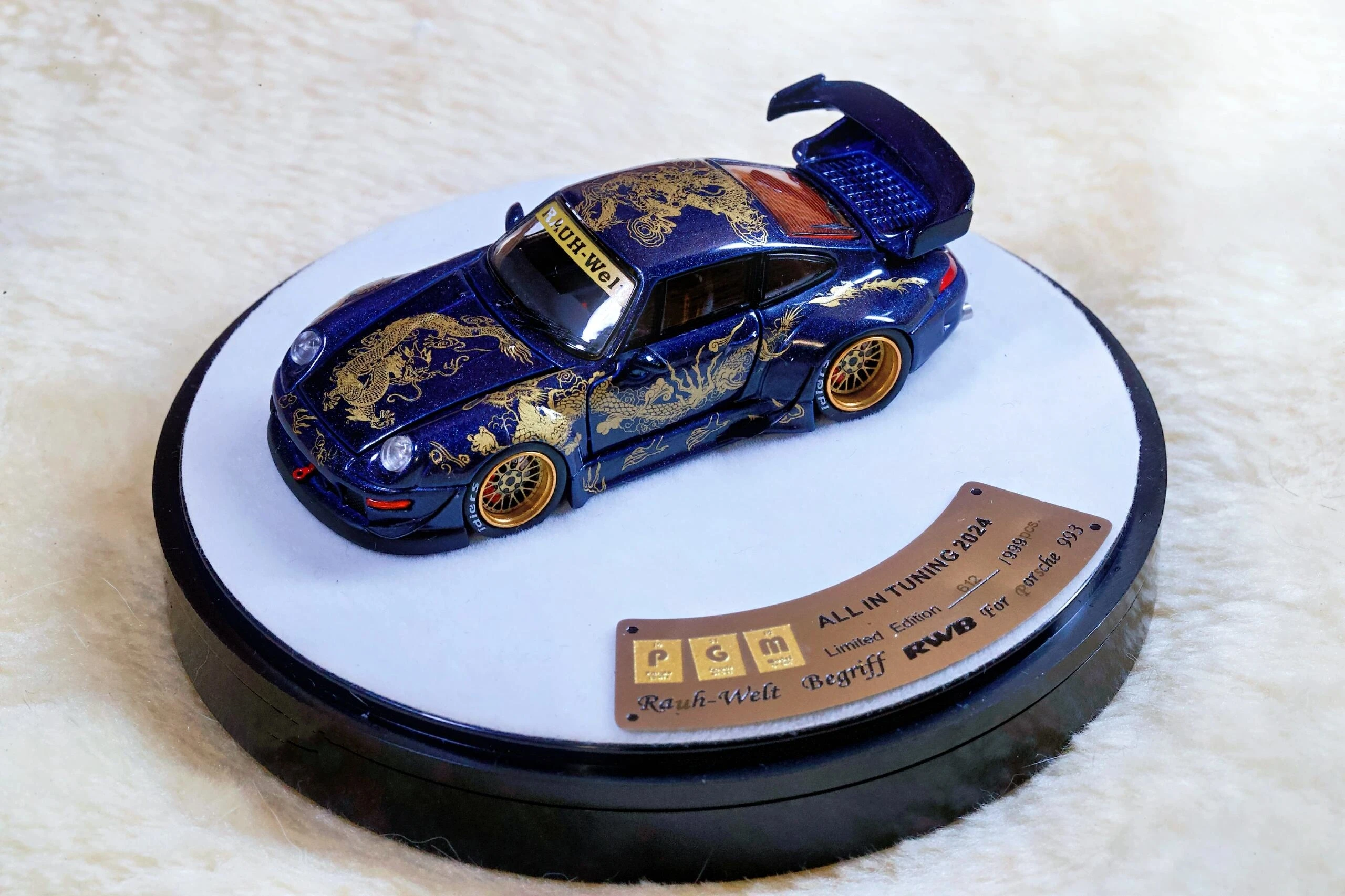 

Литая под давлением модель автомобиля PGM 1:64 RWB 964 RWB993, ограниченная серия