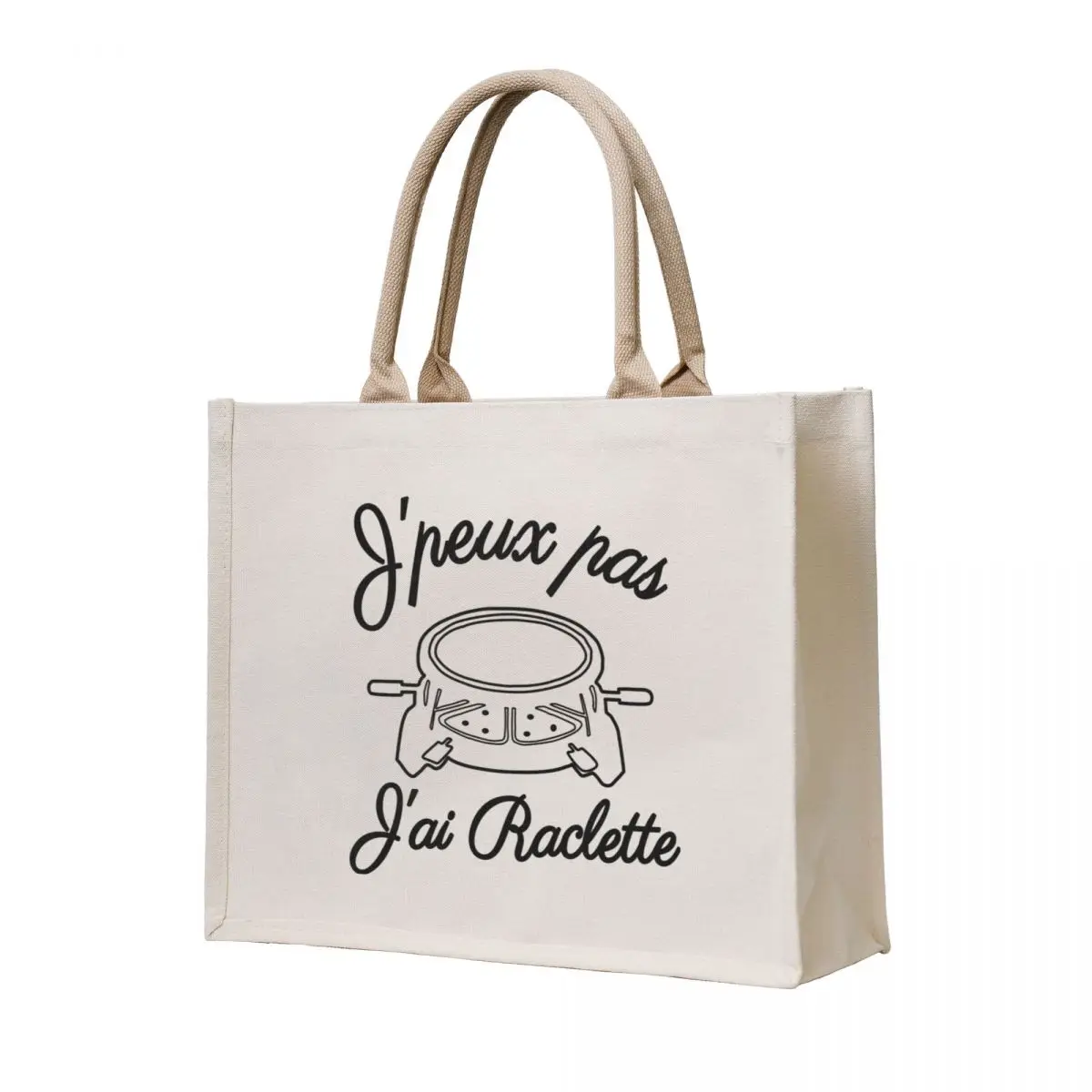 

I can't I have raclette Tote Bag Large bags for women cute pouch bag eco pack Big bag