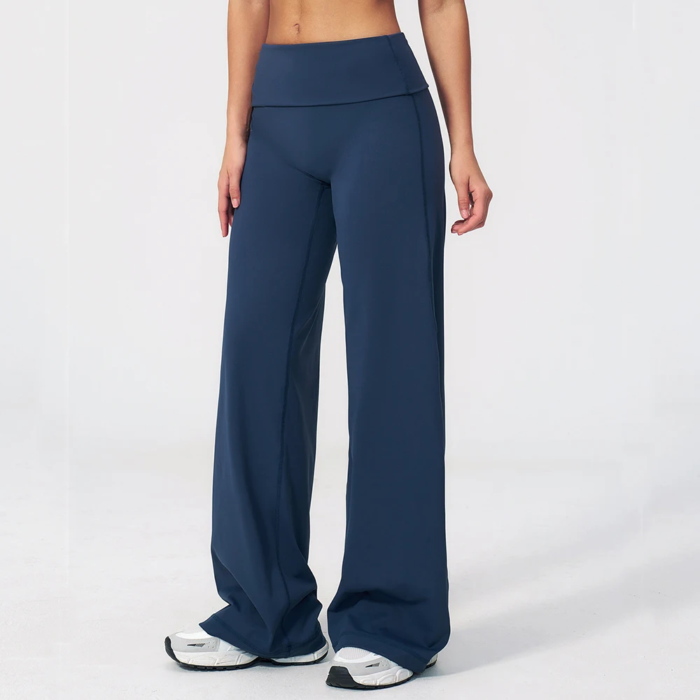 Yoga Pants High Waist Wide Leg Women Flare Leggings Tummy Control Straight Workout Trousers Casual Pants Fitness Bell-bottoms
